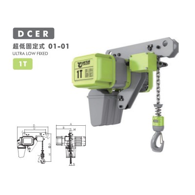 1T Low Headroom European Chain Hoist 9.2m/min 2kW Double Girder Crane Germany