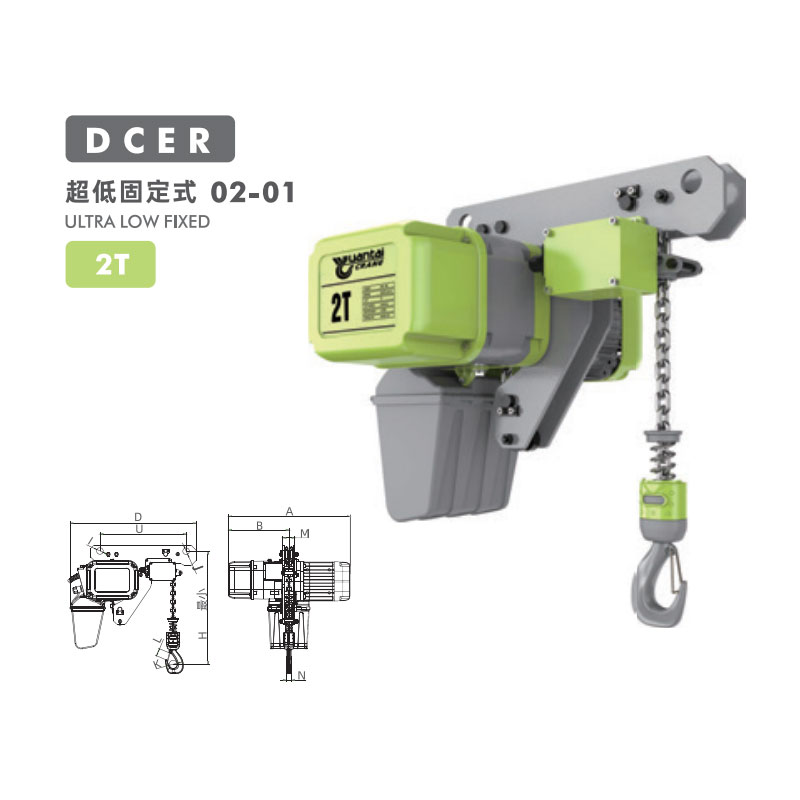 1T Low Headroom European Chain Hoist 9.2m/min 2kW Double Girder Crane Germany