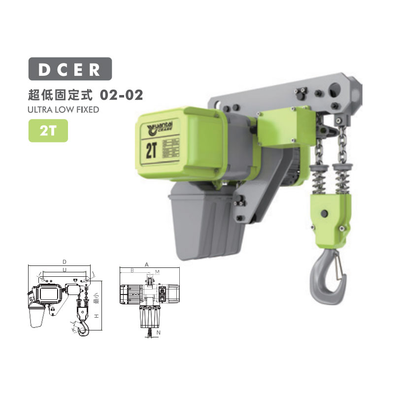 1T Low Headroom European Chain Hoist 9.2m/min 2kW Double Girder Crane Germany