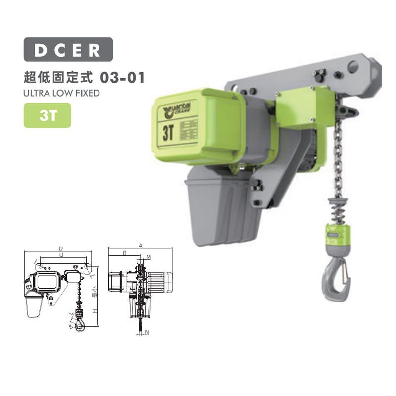 1T Low Headroom European Chain Hoist 9.2m/min 2kW Double Girder Crane Germany
