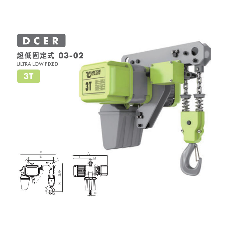 1T Low Headroom European Chain Hoist 9.2m/min 2kW Double Girder Crane Germany