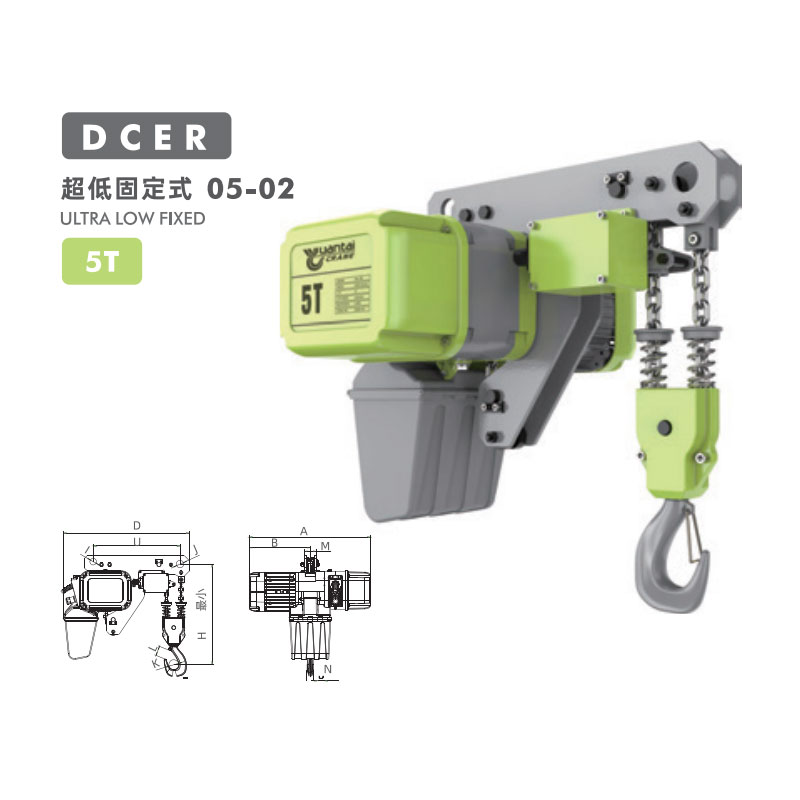 1T Low Headroom European Chain Hoist 9.2m/min 2kW Double Girder Crane Germany