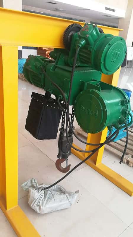 1T Explosion-proof Electric Chain Hoist ExdⅡBT4 for Chemical Plant Germany