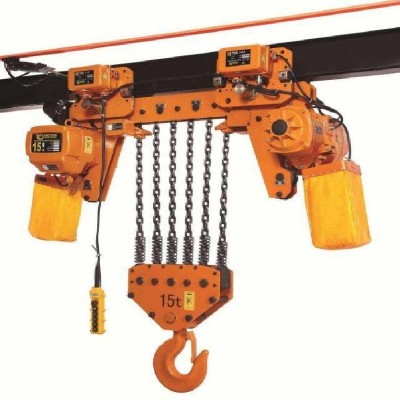 15T Motorized Trolley Electric Hoist 20m/min Travel for Italy Factory