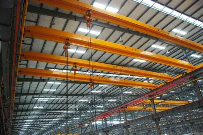 1T LD Type EOT Crane 21m Lift 25.5m Span for UAE Warehouse
