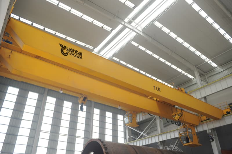 10 Ton QDX Double Girder Crane 6m Lift 10.5m Span Brazil Workshop