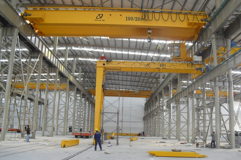 10T QDX European Overhead Crane 21m Lift 25.5m Span UAE Warehouse