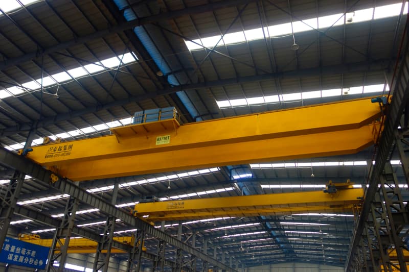 10000kg QDX Euro Double Girder Hoist 27m Lift 7.5m Span Russia Shop
