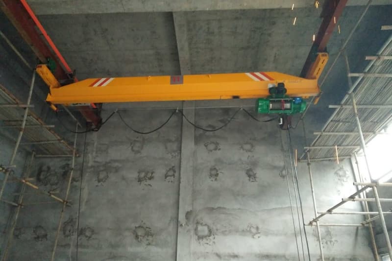 2t Single Girder Underhung Overhead Crane, 14m Lift, 13.5m Span for Canada