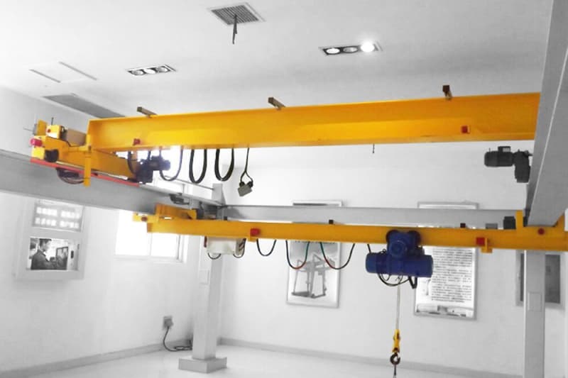 1t Single Girder Underhung Overhead Crane, 23m Lift, 5.5m Span for Turkey