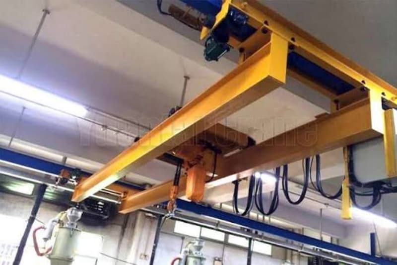 16t Double Girder Underhung Overhead Crane, 8m Lift, 10.5m Span for USA