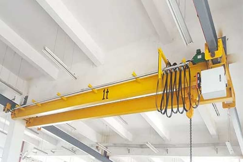 12.5t Double Girder Underhung Overhead Crane, 19m Lift, 16.5m Span for Spain