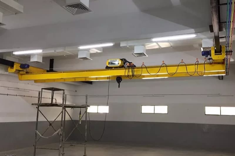 12.5t Double Girder Underhung Overhead Crane, 21m Lift, 19.5m Span for Poland