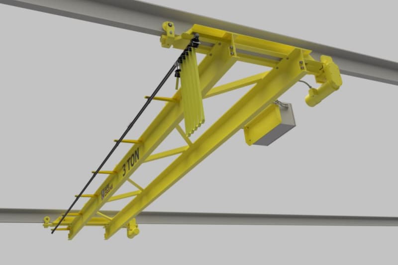 12.5t Double Girder Underhung Overhead Crane, 25m Lift, 13.5m Span for Vietnam