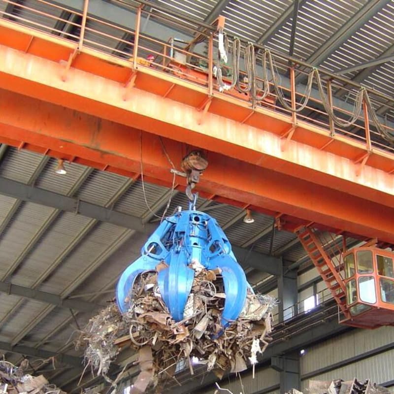 5t Garbage Grab Overhead Crane, 6m Lift, 10.5m Span for USA