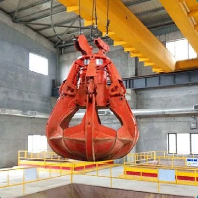 5t Garbage Grab Overhead Crane, 15m Lift, 25.5m Span for Italy