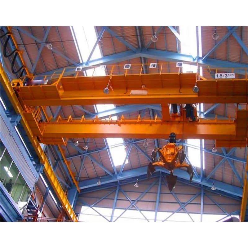 5t Garbage Grab Overhead Crane, 6m Lift, 10.5m Span for USA