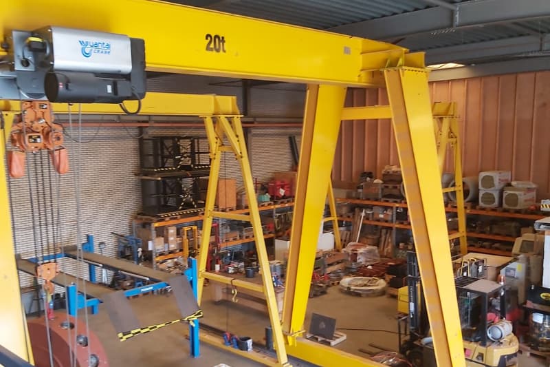 16t Single Girder Gantry Crane No Cantilever, 6m Lift, 7.5m Span for USA
