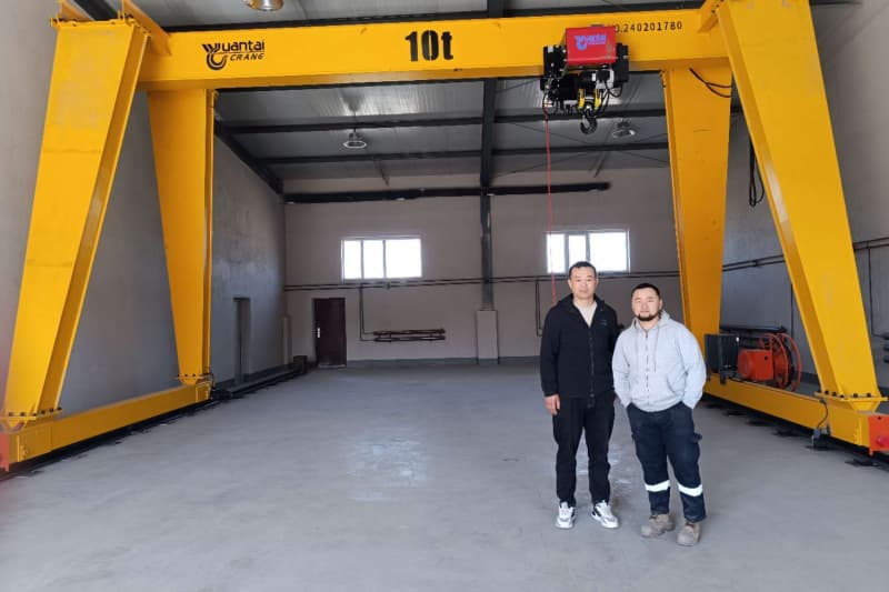 16t Single Girder Gantry Crane No Cantilever, 6m Lift, 7.5m Span for USA