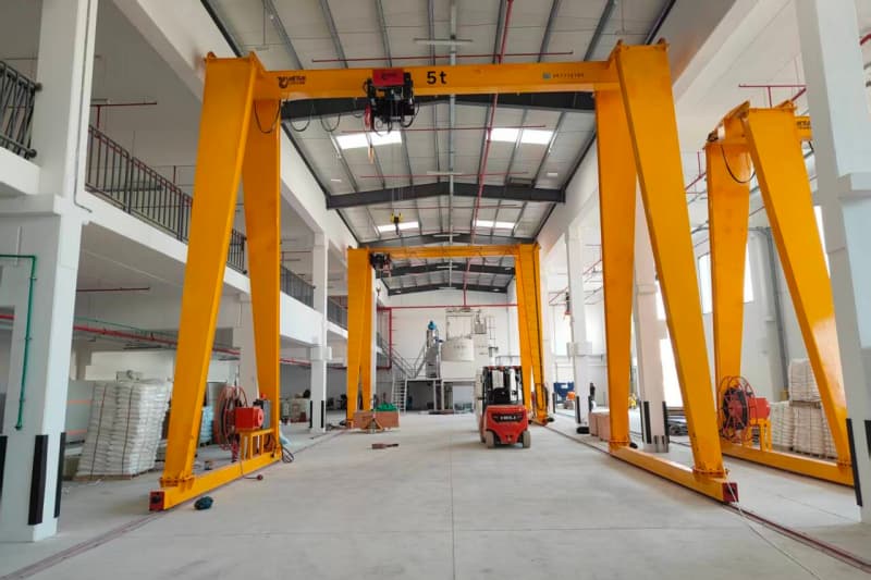 16t Single Girder Gantry Crane No Cantilever, 6m Lift, 7.5m Span for USA