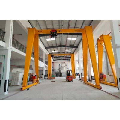 16t Single Girder Gantry Crane No Cantilever, 15m Lift, 16.5m Span for France