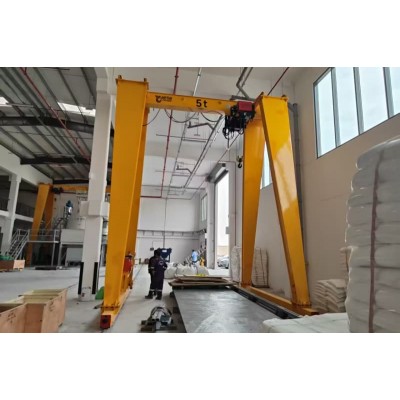 16t Single Girder Gantry Crane No Cantilever, 18m Lift, 19.5m Span for Canada