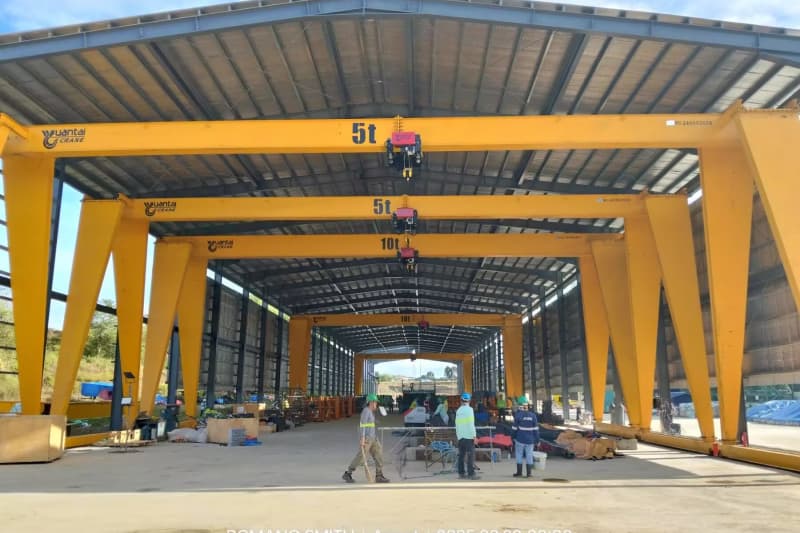 16t Single Girder Gantry Crane No Cantilever, 15m Lift, 16.5m Span for France
