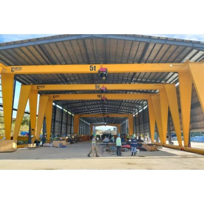 20t Single Girder Gantry Crane No Cantilever, 9m Lift, 25.5m Span for India