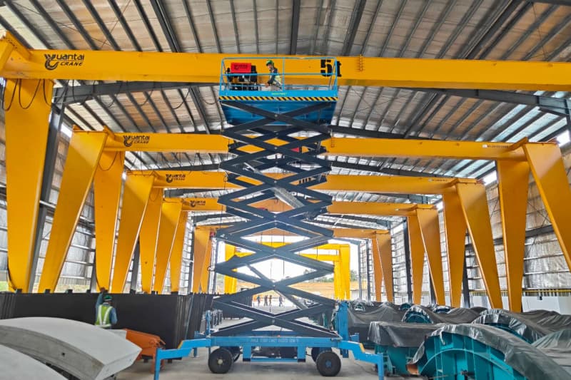 10t Single Girder Gantry Crane No Cantilever, 15m Lift, 13.5m Span for Nigeria