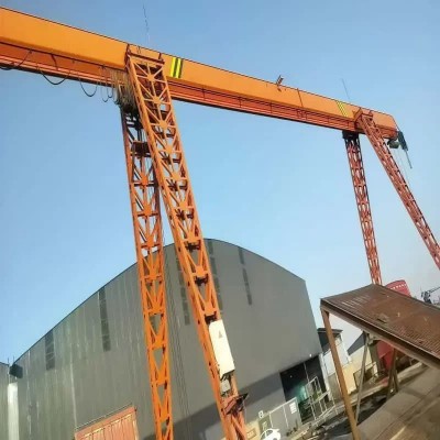 1t Single Girder Gantry Crane Double Cantilever, 6m Lift, 28.5m Span for Poland
