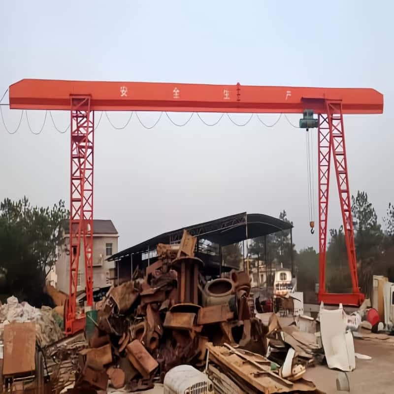 3t Single Girder Gantry Crane Double Cantilever 15m Lift 7.5m Span for Saudi