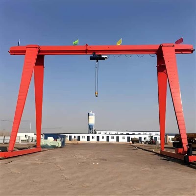 3t Single Girder Gantry Crane Double Cantilever 18m Lift 10.5m Span for Russia