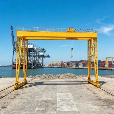 32t Outdoor Wind-Resistant Gantry Crane 15m Lift 19.5m Span for France