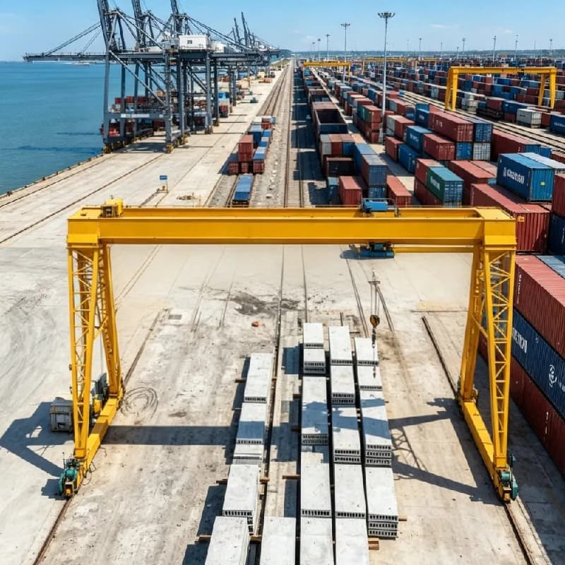 3t Outdoor Wind-Resistant Gantry Crane 18m Lift 19.5m Span for Canada