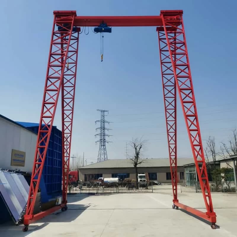 3t Outdoor Wind-Resistant Gantry Crane 18m Lift 19.5m Span for Canada