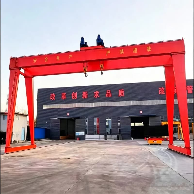 20t MGO European Double Girder Gantry Crane 15m Lift 35m Span Nigeria