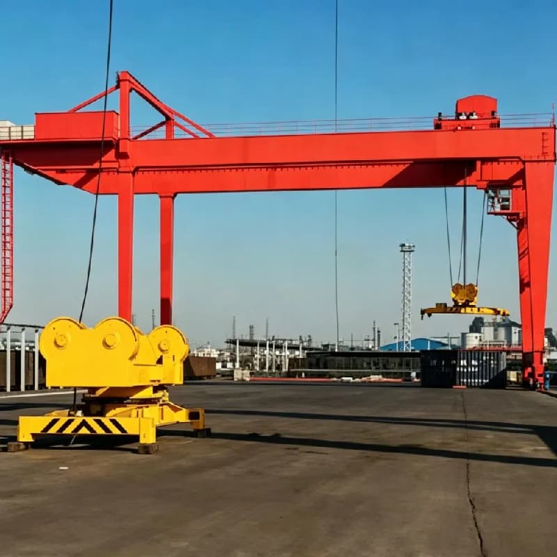 5t MGO European Double Girder Gantry Crane 12m Lift 30m Span S.Africa