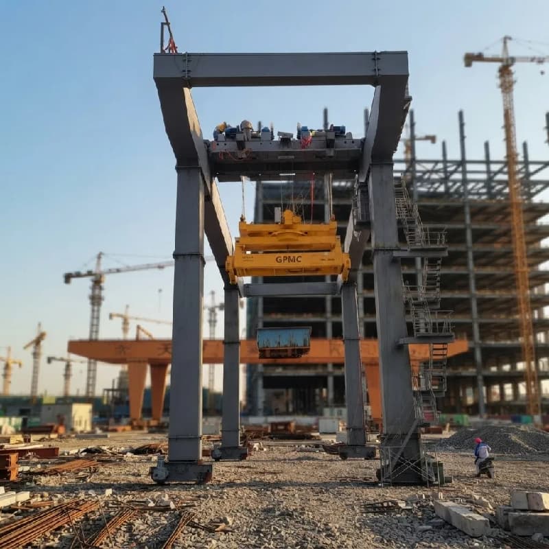 5t MGO European Double Girder Gantry Crane 12m Lift 30m Span S.Africa