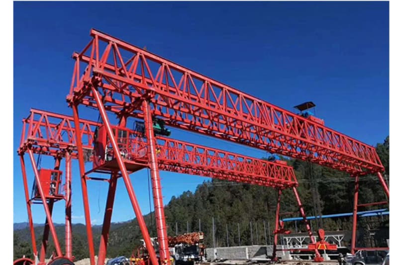 5t Truss Girder Double Girder Gantry Crane 12m Lift 26m Span UAE