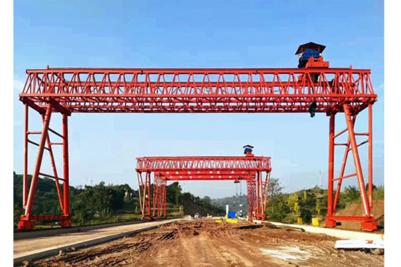 5t Truss Girder Double Girder Gantry Crane 15m Lift 30m Span France
