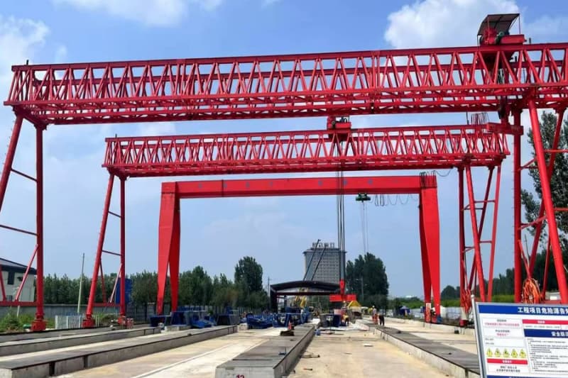 5t Truss Girder Double Girder Gantry Crane 12m Lift 26m Span UAE