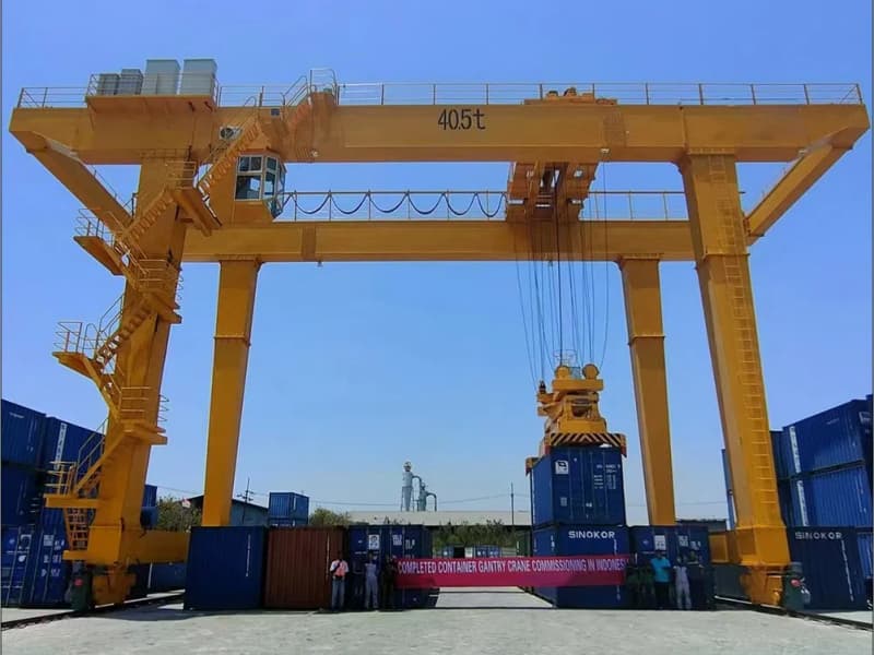 70t Rail-Mounted Container Gantry Crane 12.5m Lift 30m Span S.Africa