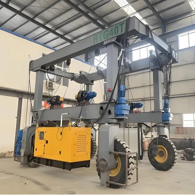 70t Rubber-Tired Container Gantry Crane 18.5m Lift 26m Span Mexico