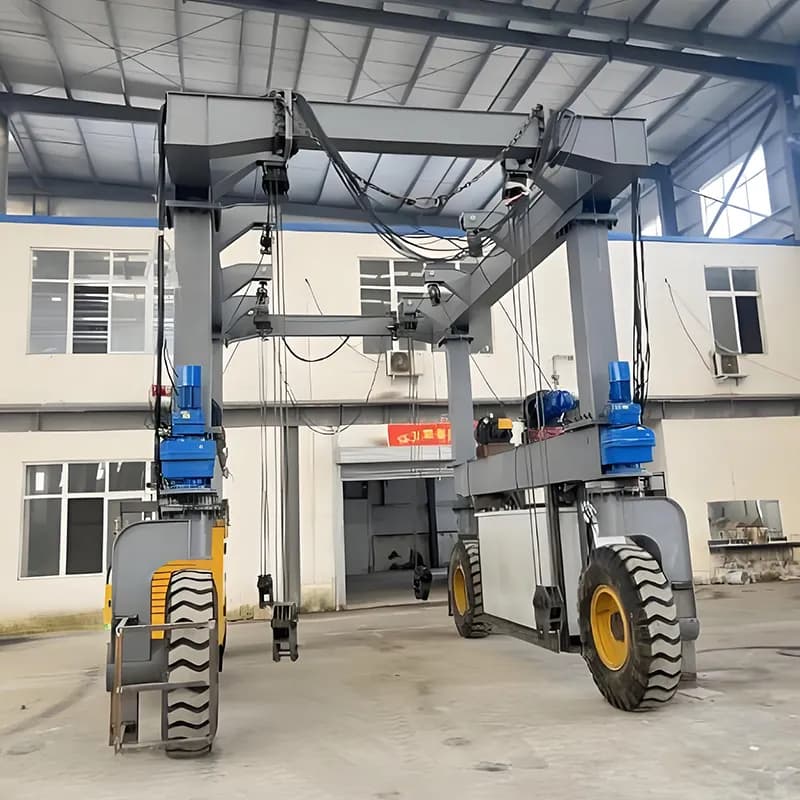 70t Rubber-Tired Container Gantry Crane 18.5m Lift 26m Span Vietnam