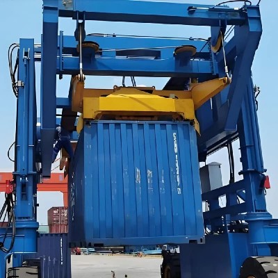 70t Rubber-Tired Container Gantry Crane 18.5m Lift 26m Span Egypt