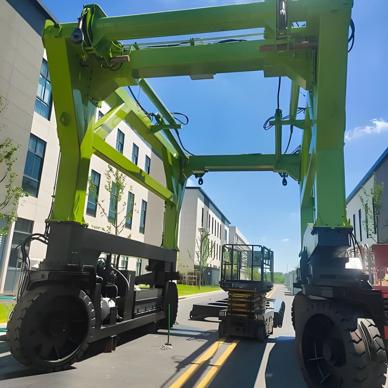 60t Straddle Carrier 12m Lift Container Handling Vietnam