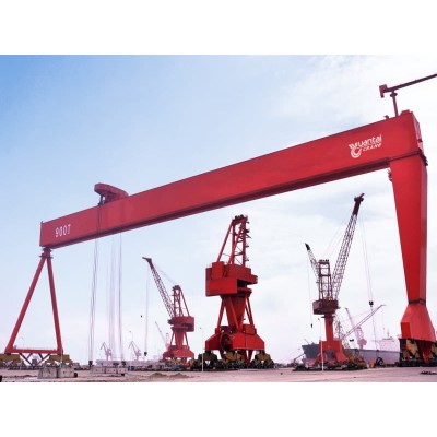 1000t Ship-building Gantry Crane 50m Span 28m Lift for Hull USA