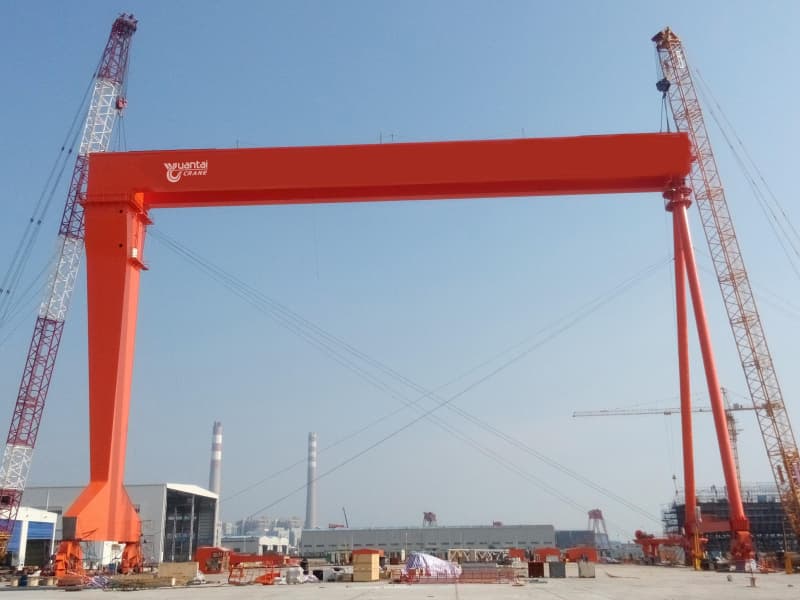 200t Shipbuilding Gantry Crane 70m Span 70m Lift for Dock Egypt