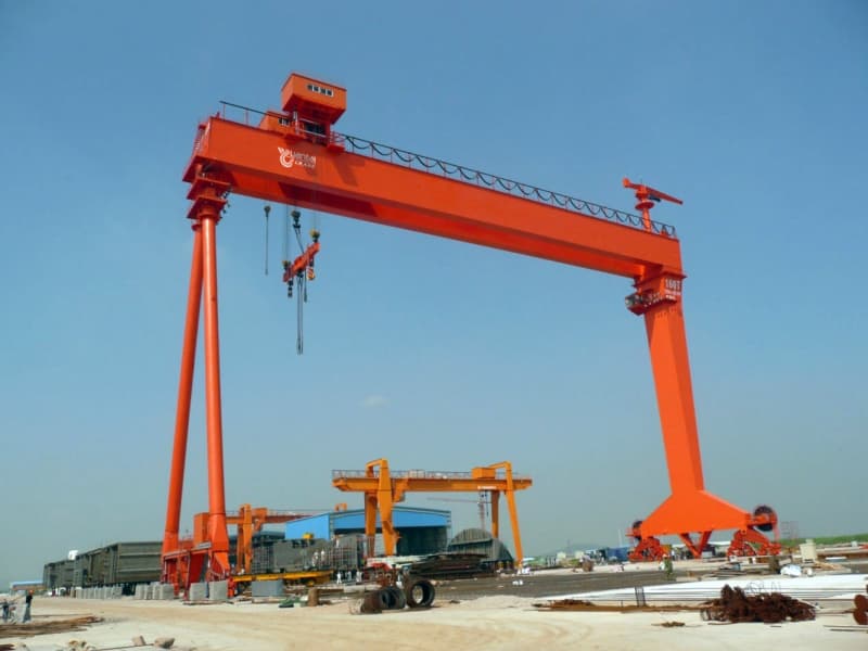 200t Shipbuilding Gantry Crane 90m Span 76m Lift for Hull Vietnam