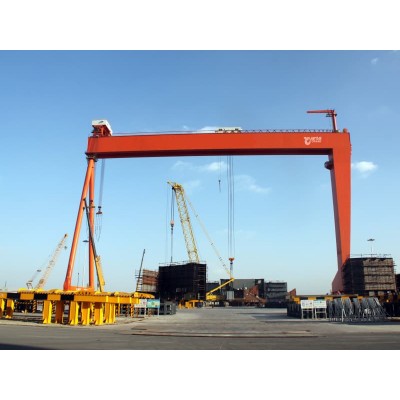 200t Shipbuilding Gantry Crane 180m Span 50m Lift for Shipyard Italy